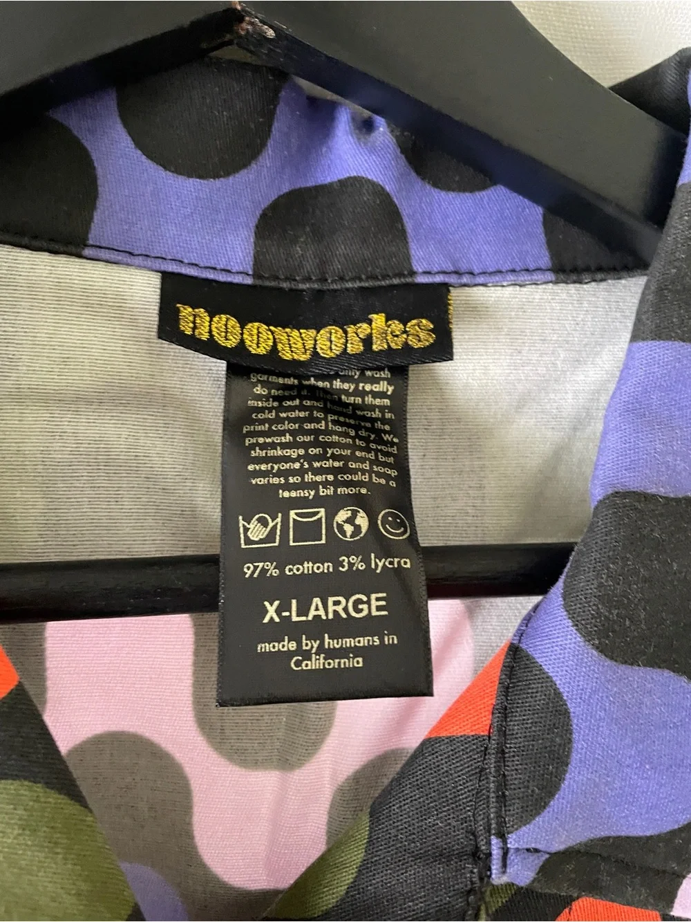 Nooworks Multicolor Wave-Print Wide Leg Jumpsuit coveralls X large NWOT